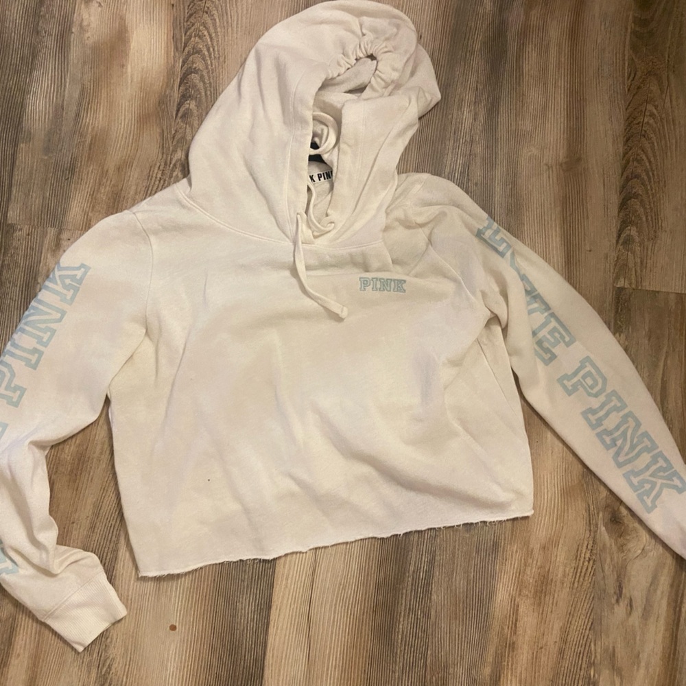 White PINK Hoodie medium